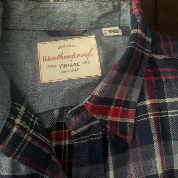 Button Down Plaid Shirt. - Picture 2 of 3